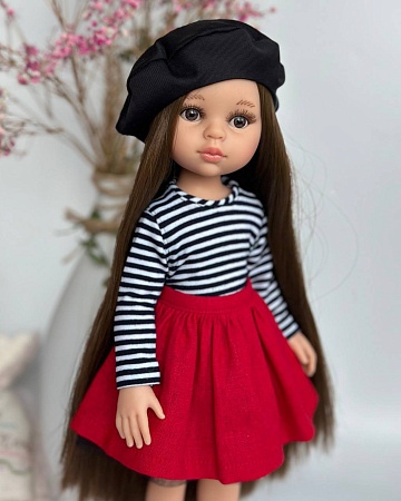Берет на подкладе на куклу Paola Reina 33 см, цвета в ассортименте
